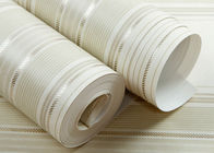 Modern Striped Non Woven Wallpaper For Entertainment / Administration , SGS CSA Approval